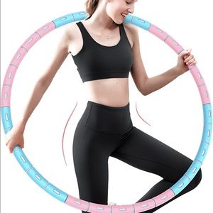 Hoola Hoop for Adults Weight Loss 6 Section Detachable Adjustable Portable Hoop
